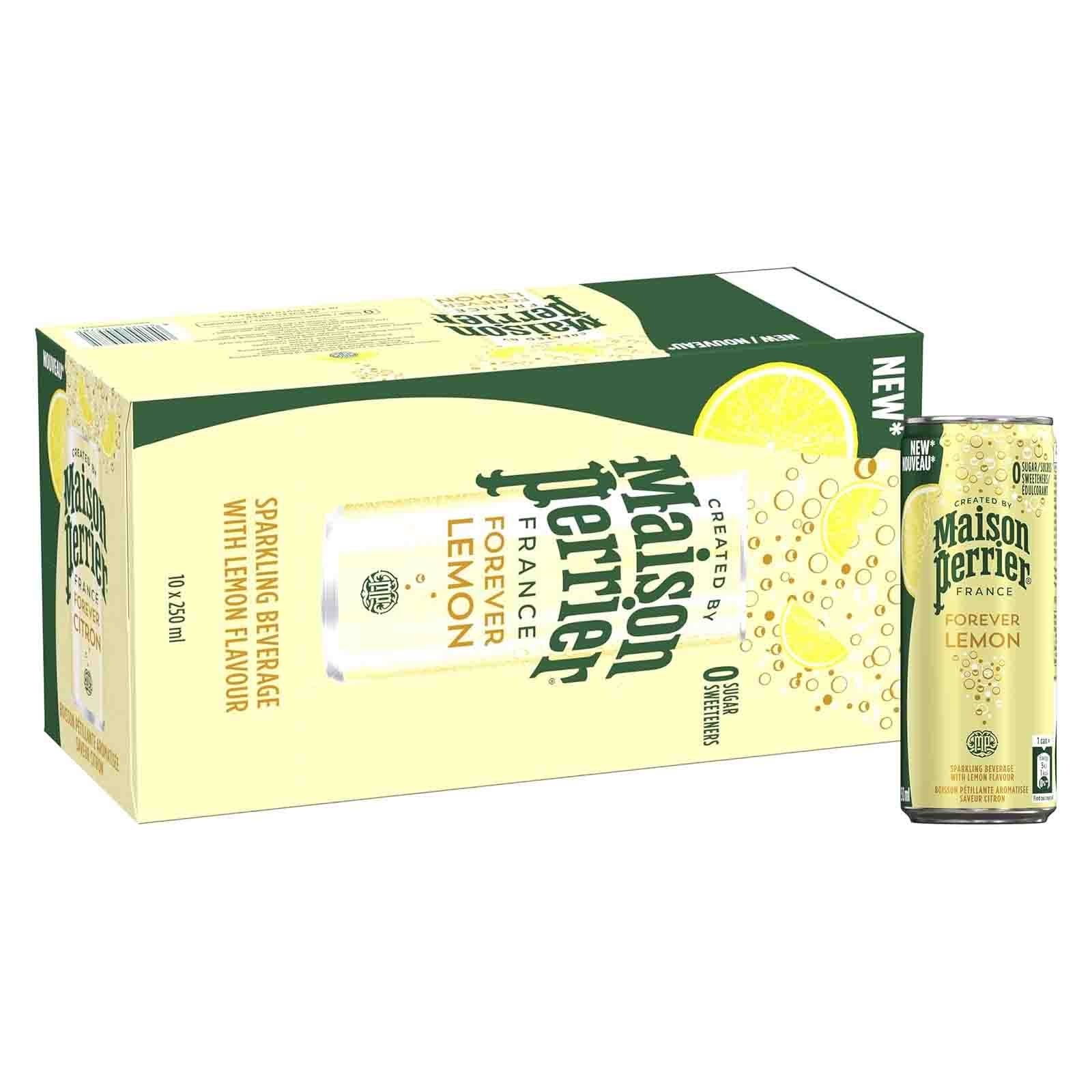 BEVERAGE SPARKLING WITH LEMON MAISON PERRIER ( 10 X 250 ML )