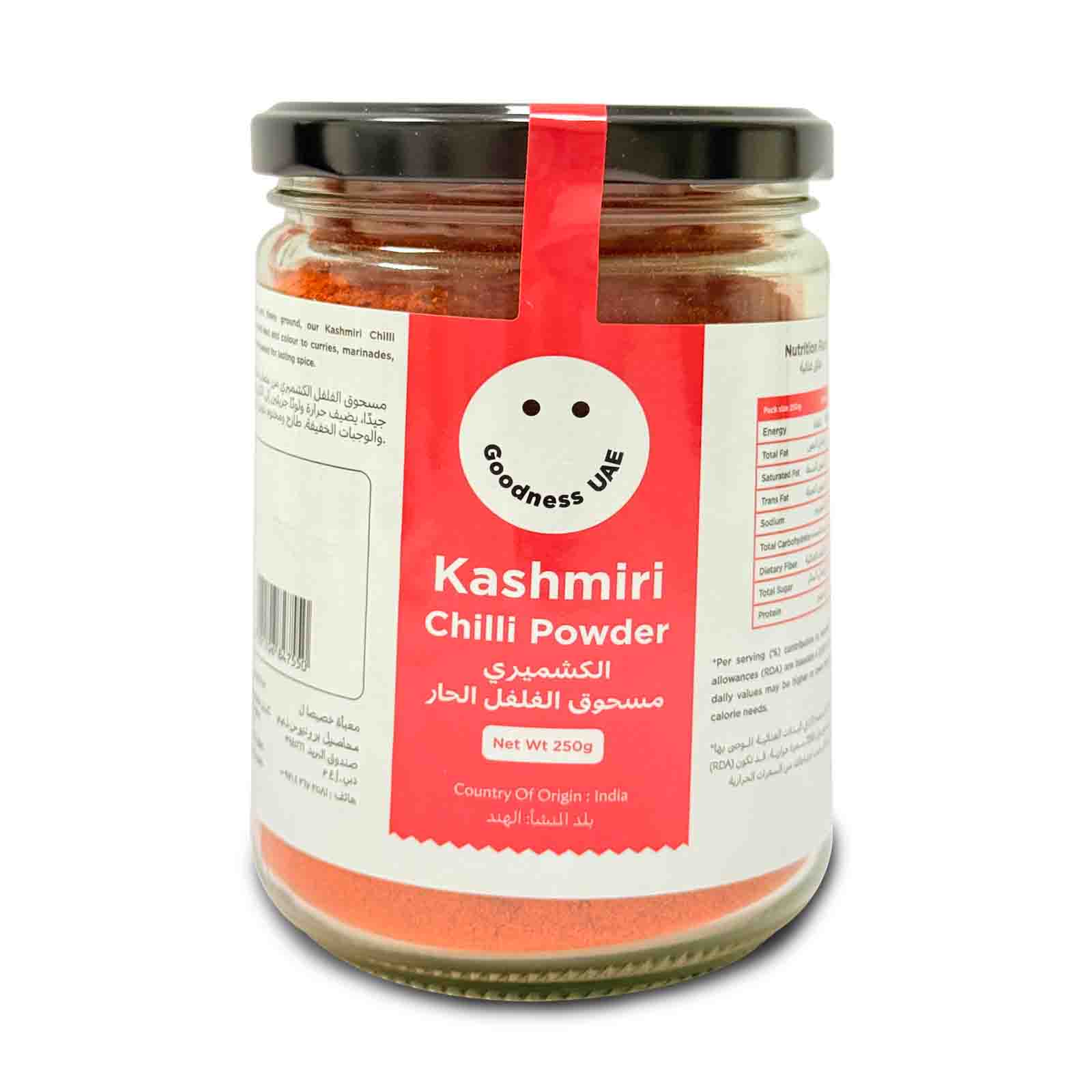 KASHMIRI CHILLI POWDER PREMIUM - INDIA GOODNESS ( 250 GM )