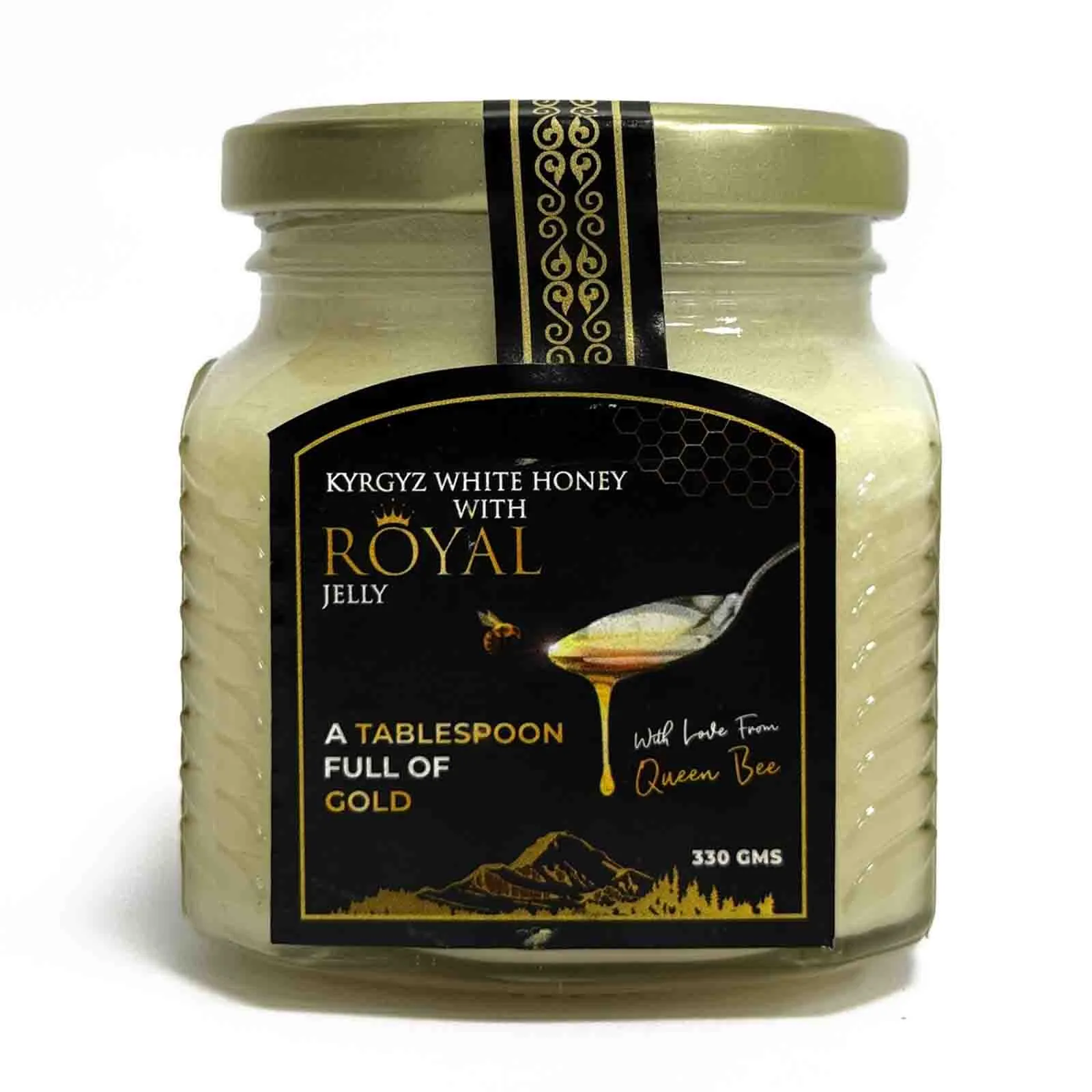 HONEY WHITE ROYAL JELLY MANAS HONEY ( 330 GM )