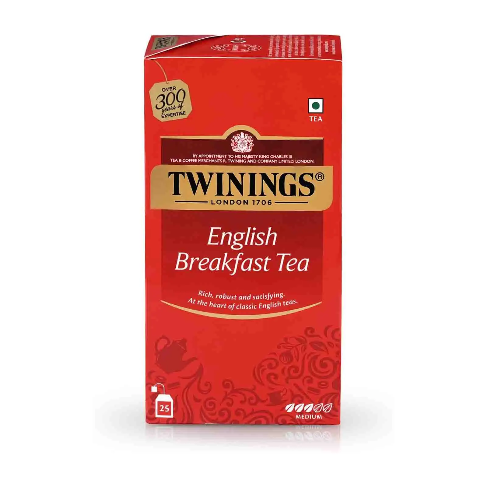 TEA BAG ENGLISH BREAKFAST BLACK TEA TWININGS ( 25 BAG )