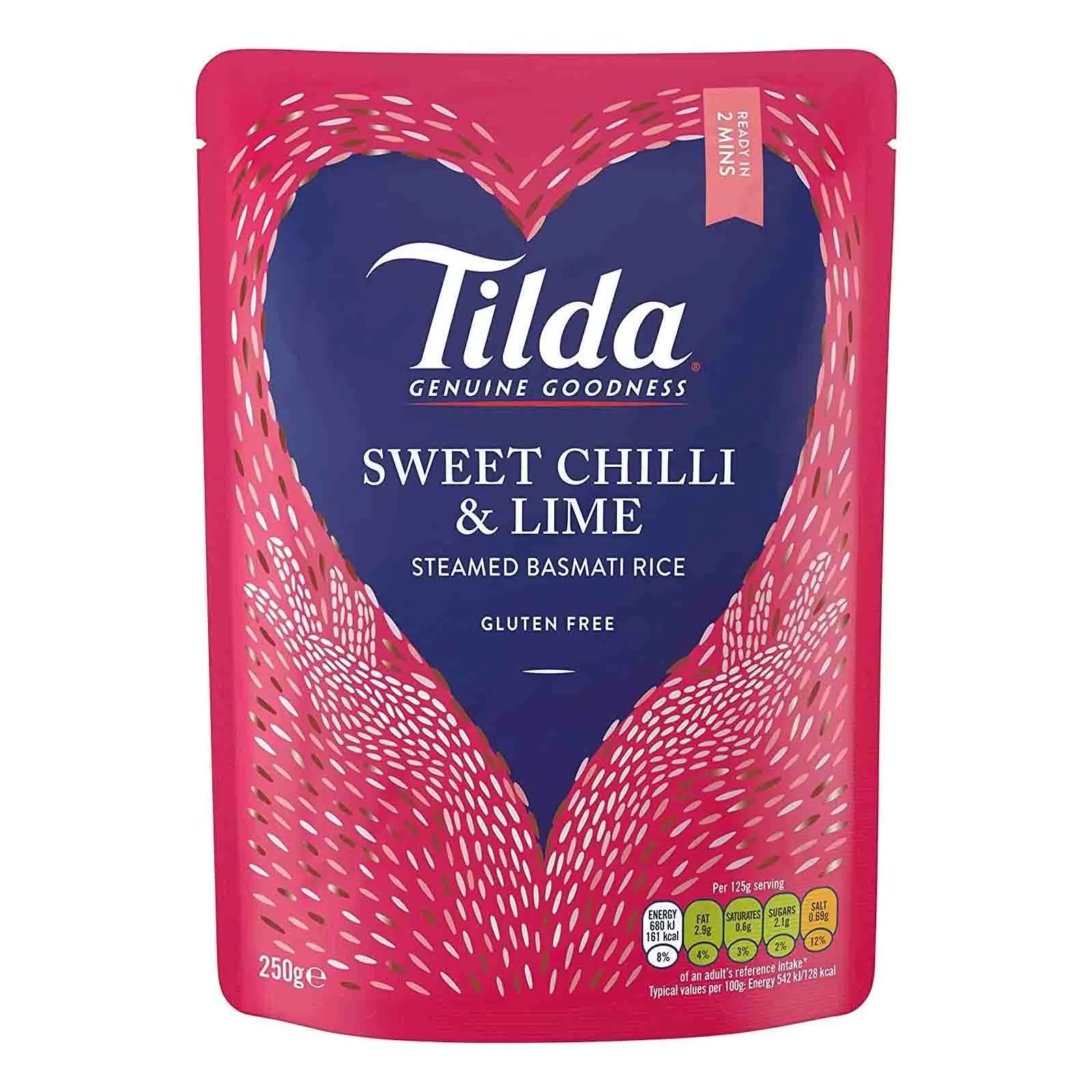 RICE BASMATI SWEET CHILLI & LIME MICROWAVE TILDA ( 250 G ) 