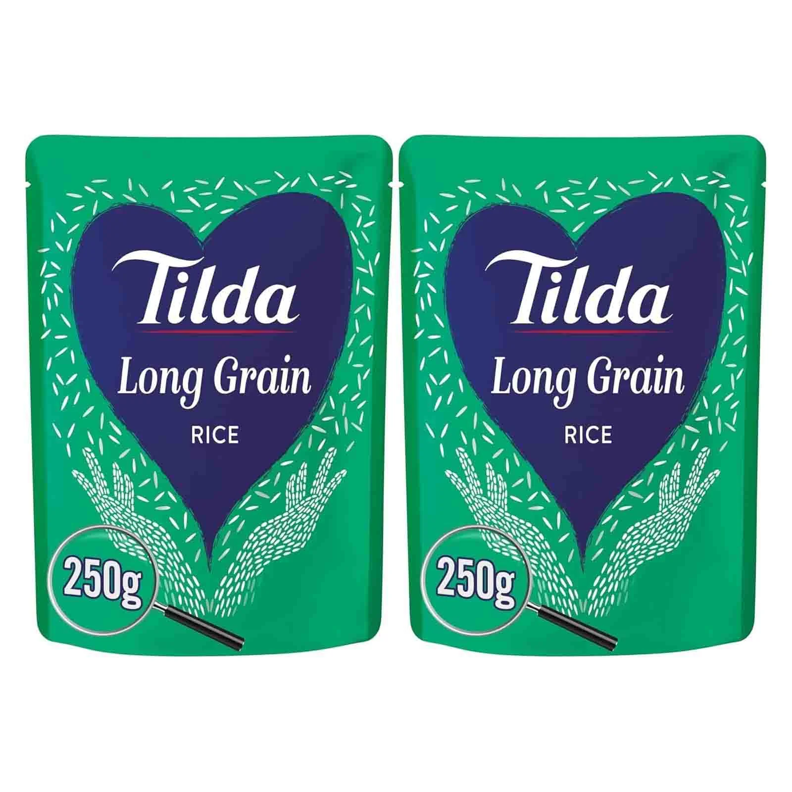 RICE BASMATI WHOLE GRAIN  MICROWAVE TILDA ( 2 X 250 G ) 