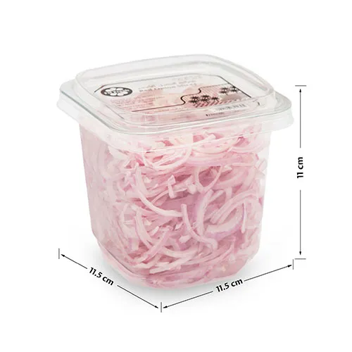 Fit Fresh Red Onion Slices 250 g (Freshly-Prepared, Sanitized, Ready-To-Cook, No Preservatives, No Additives)