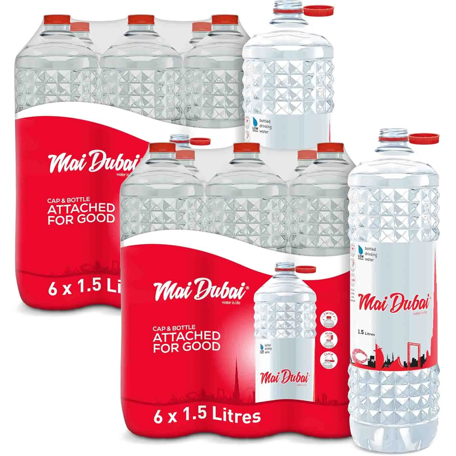 WATER DRINKING MAI DUBAI ( 2 X 6 X 1.5 LTR )