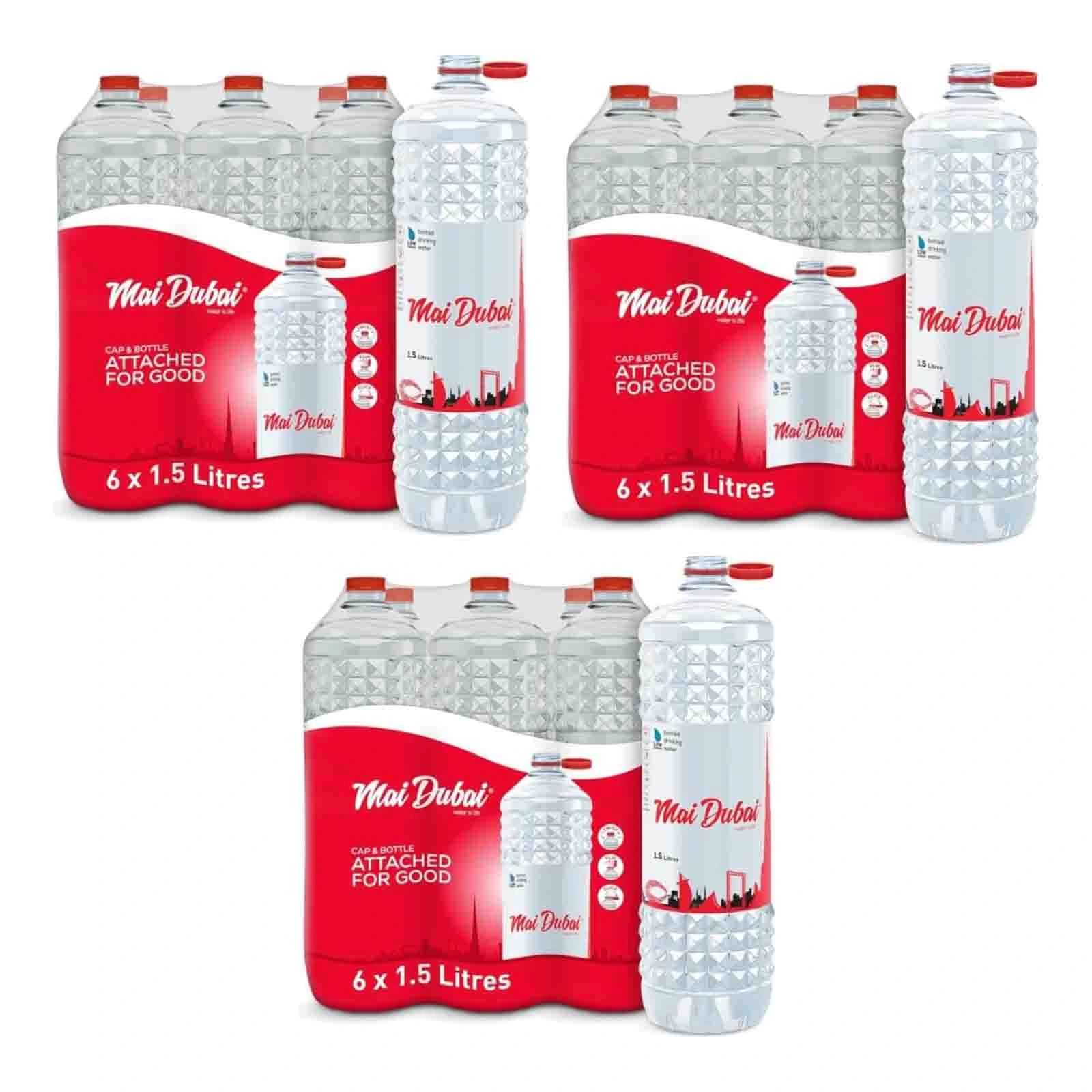 WATER DRINKING MAI DUBAI ( 3 X 6 X 1.5 LTR )