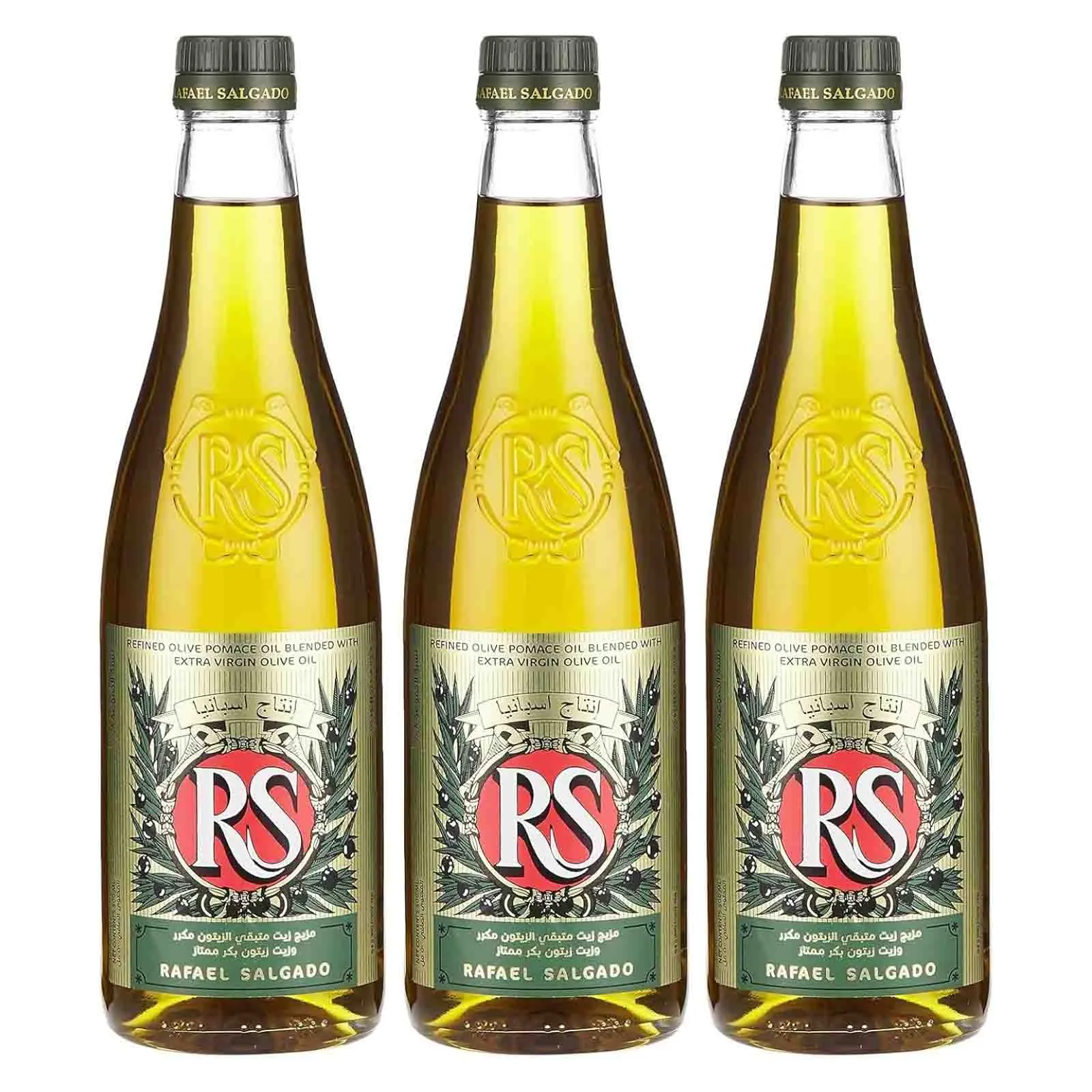 OIL OLIVE GLASS BOTTLE RS ( 3 X 500 ML )