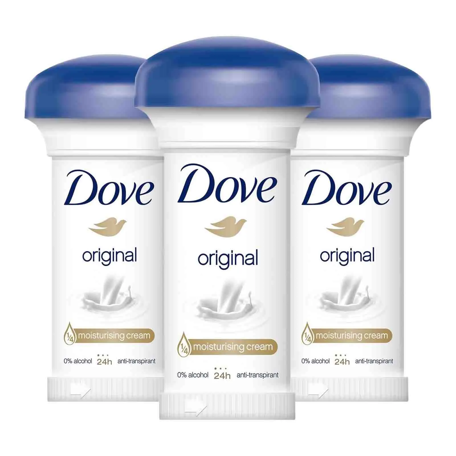 CREAM MOISTURISING ORIGINAL DOVE ( 3 X 50 ML )