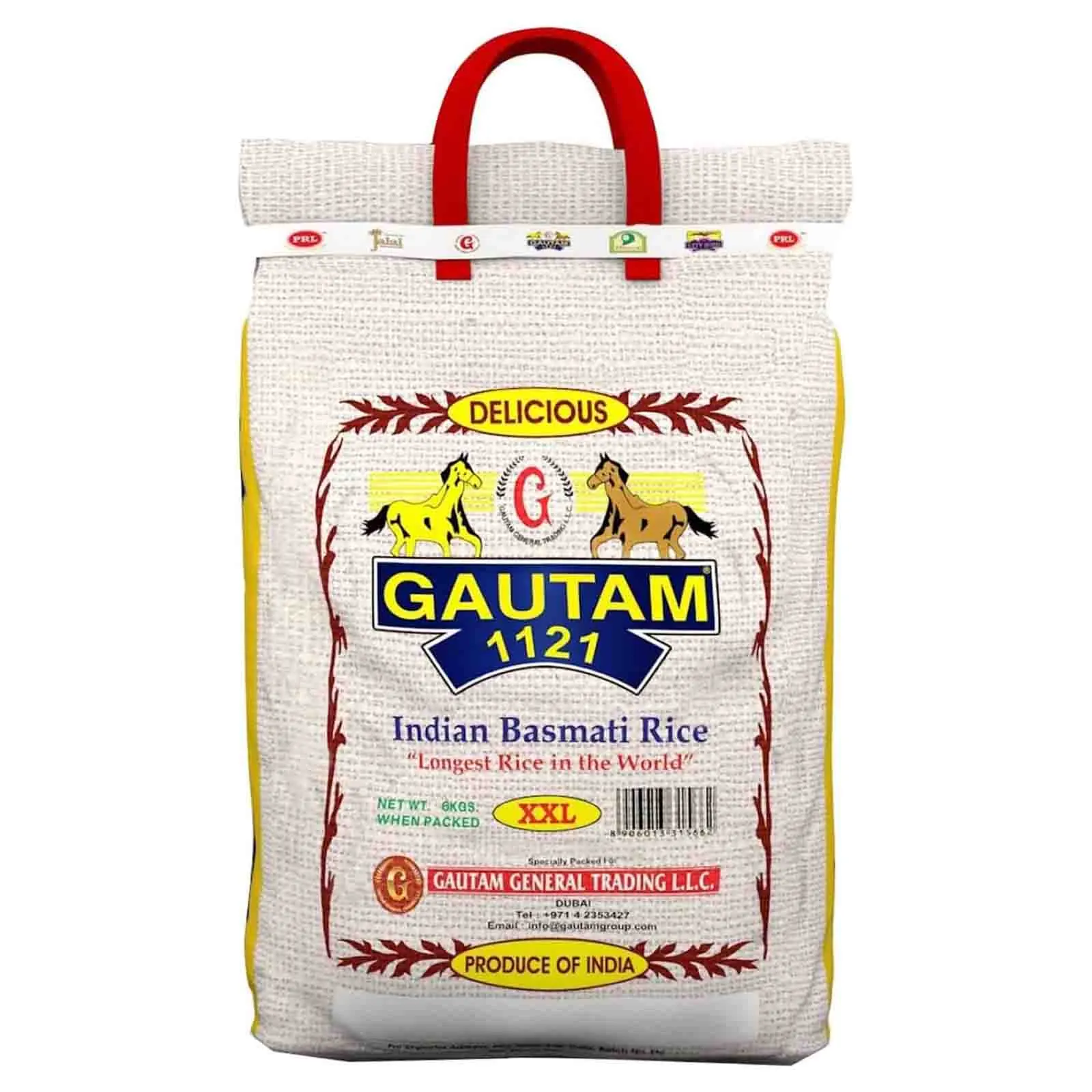 RICE BASMATI 1121 XXL 5 + 1 KG FREE GAUTAM ( 6 KG )