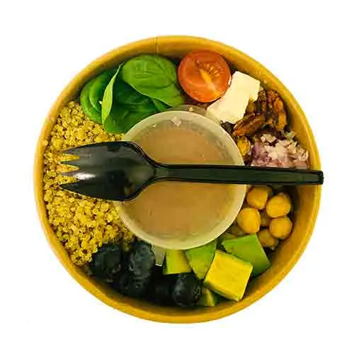 Fit Fresh Spinach & Blueberry Salad 200 g (Freshly-Prepared, Sanitized, Ready-To-Eat, No Preservatives, No Additives)