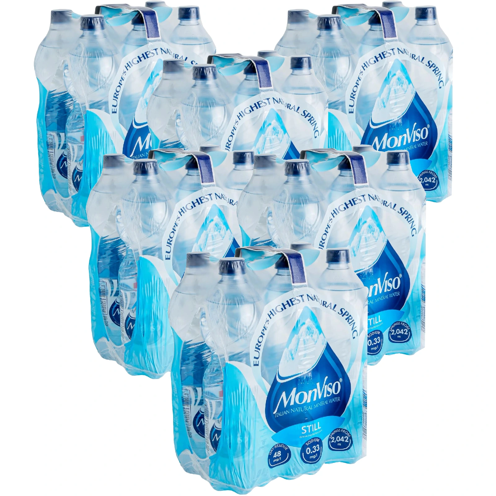 WATER STILL NATURAL MINERAL MONVISO ( 6 X 6 X 1.5 LTR ) 