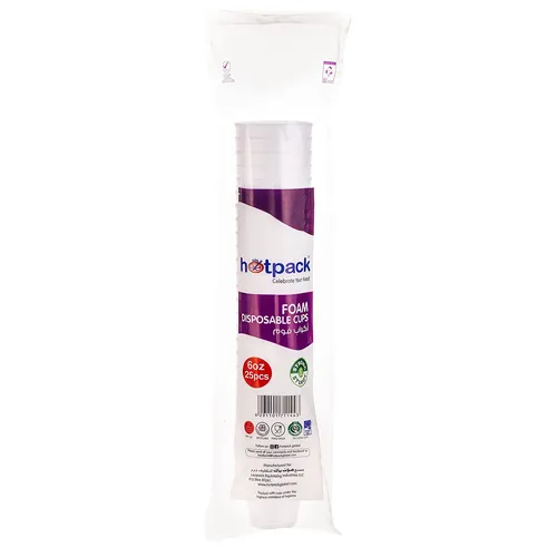 DISPOSABLE CUP FOAM 6 OZ ( 25 PCS )