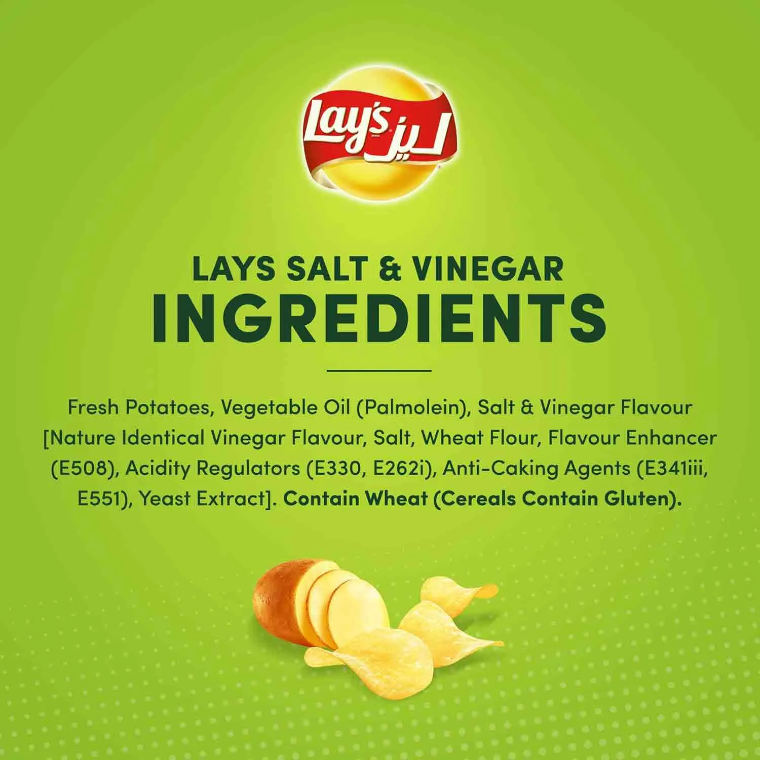 Lays Salt & Vinegar Potato Chips 21 grams x 12 pieces