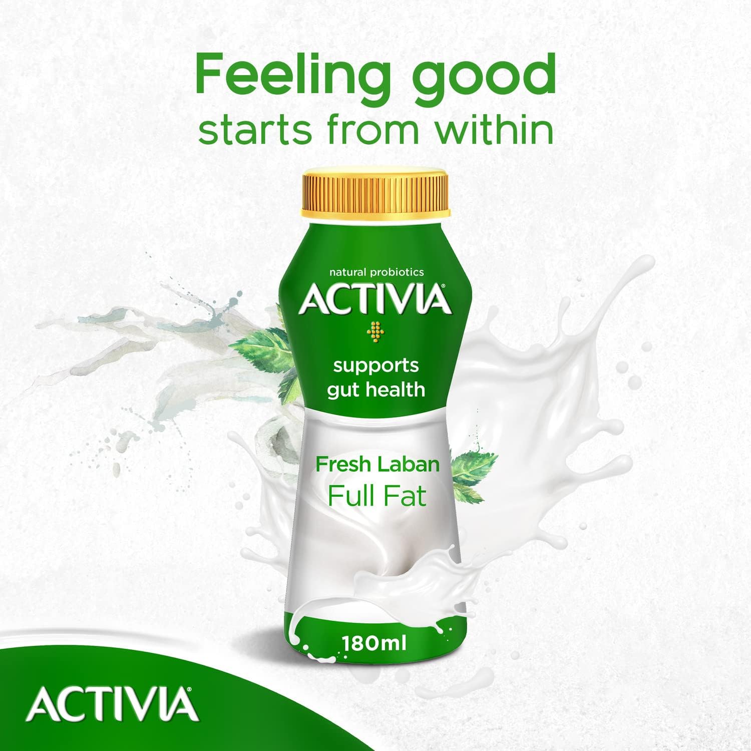  Activia Fresh Laban Full Fat 48 X 180 ml