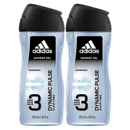 SHOWER GEL MEN 3 IN 1 DYNAMIC PULSE ADIDAS (2 X 250 ml)