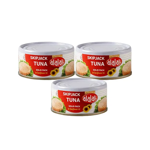 TUNA SKIPJACK SOLID PACK IN SUNFLOWER OIL AL ALALI (3 X 170 GM)