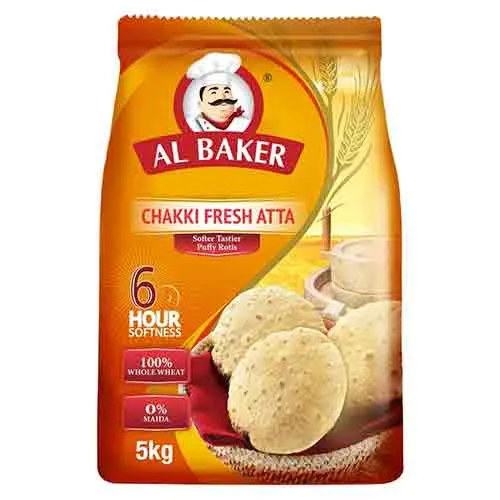 FLOUR CHAKKI ATTA AL BAKER ( 5 KG )