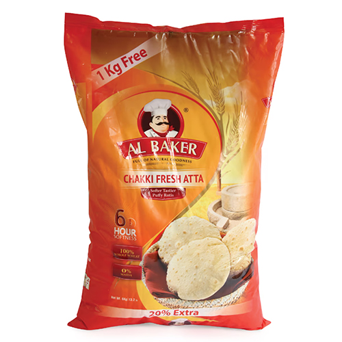  Al Baker Chakki Fresh Atta Flour 5 + 1 Kg