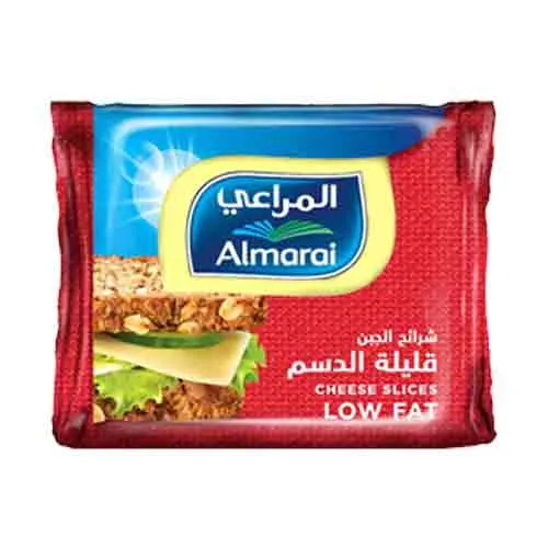 CHEESE CHEDDAR SLICES LOW FAT AL MARAI ( 200 GM )