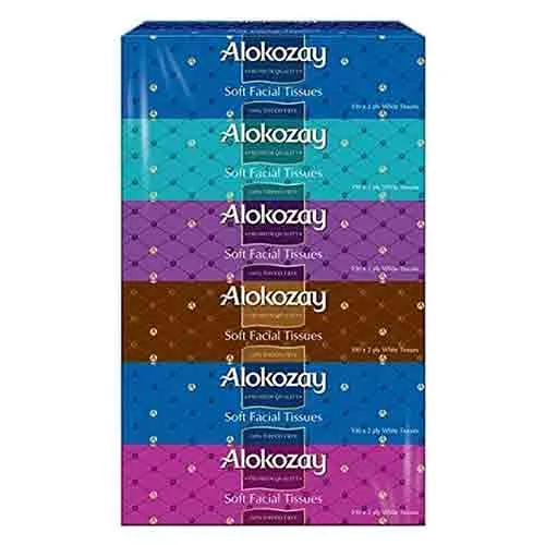 TISSUE FACIAL SOFT ALOKOZAY 100 X 2 PLY ( 1 X 6 )