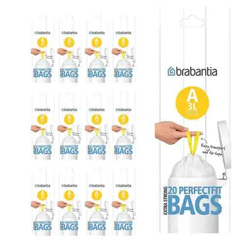 BIN LINER PERFECT FIT A 3L BRABANTIA ( 12 X 20 PCS )