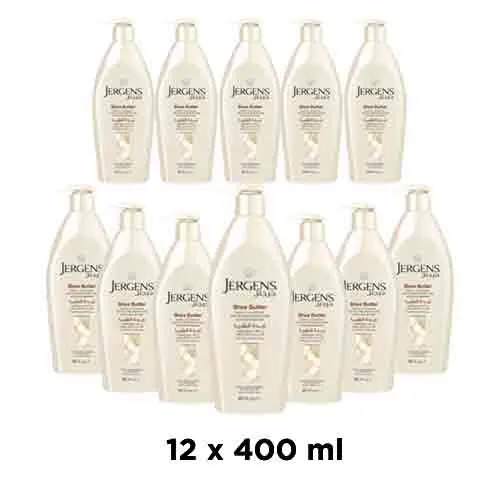BODY LOTION SHEA BUTTER JERGENS ( 12 X 400 ml )