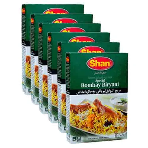 BOMBAY BIRIYANI MASALA SHAN ( 6 X 60 gm )
