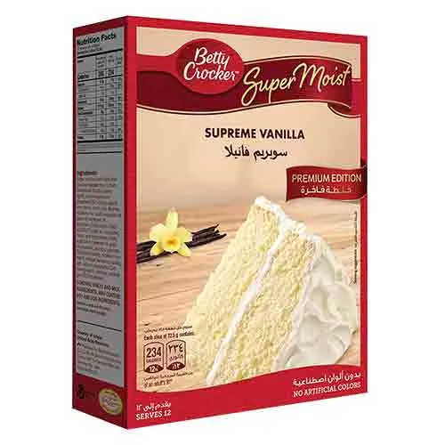 CAKE MIX SUPREME VANILLA SUPERMOIST BETTY CROCKER (510 GM)