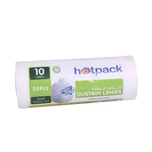 BIN LINER WHITE 45 X 55 CM ( 50 PCS )