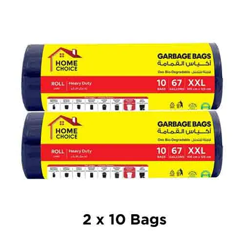 BIO GARBAGE BAG HOME CHOICE 105 X 125 CM ( 2 x 10 PCS )