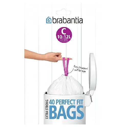 BIN LINER PERFECT FIT 10-12 L BRABANTIA ( 40 BAGS )