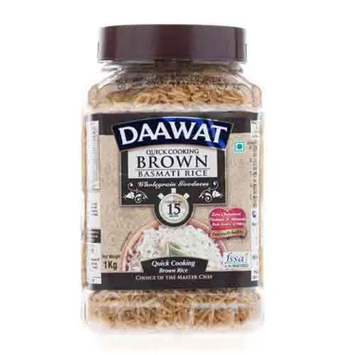 RICE BROWN BASMATI QUICK COOKING DAAWAT ( 1 kg )