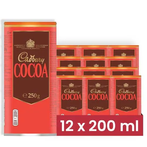 COCOA POWDER CADBURY (12 X 250 GM)