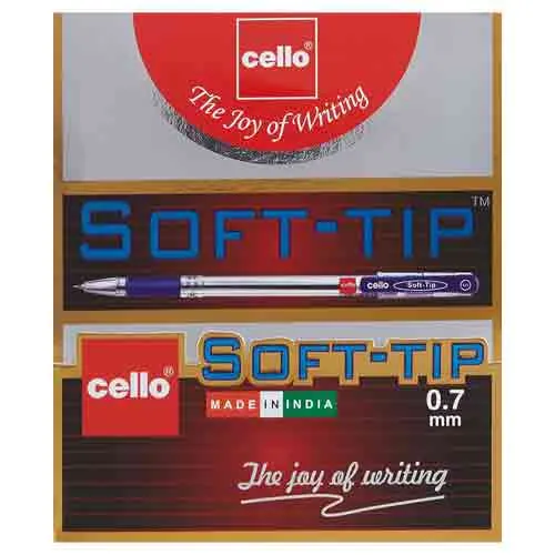 PEN BLUE SOFT TIP CELLO ( 50 PCS )