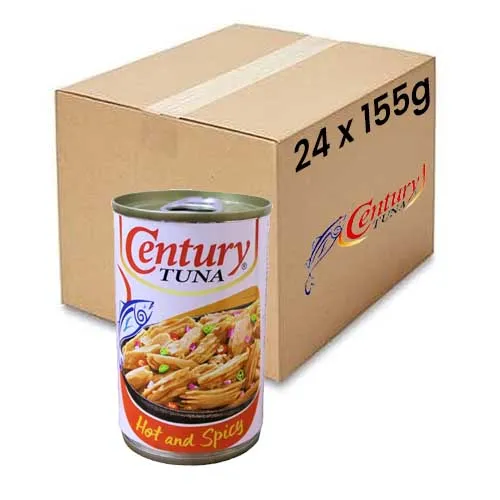 TUNA FLAKES HOT & SPICY CENTURY ( 24 X 155 GM )