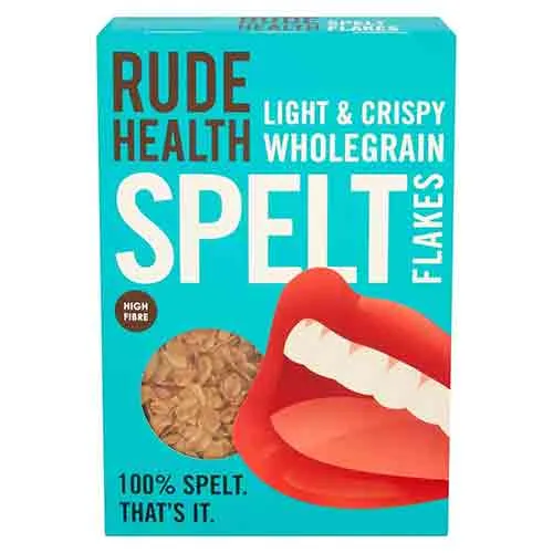 CEREALS SPELT FLAKES RUDE HEALTH ( 300 GM )