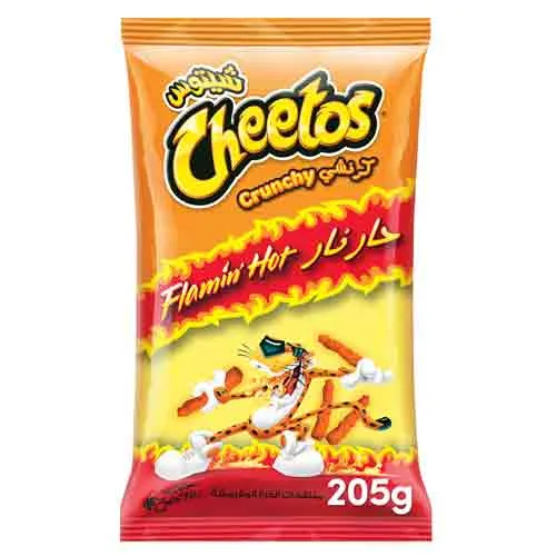 CHIPS CRUNCHY FLAMIN HOT CHEETOS ( 205 GM )