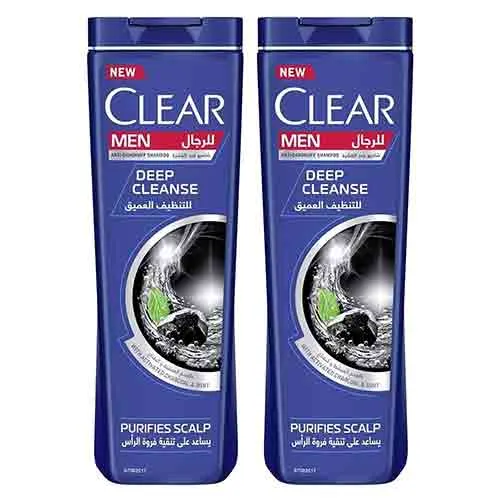 SHAMPOO ANTI DANDRUFF DEEP CLEANSE MEN CLEAR ( 2 X 400 ML )