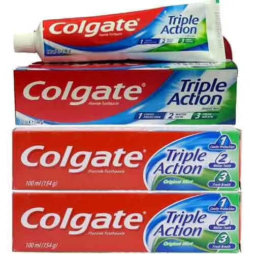 TOOTH PASTE TRIPLE ACTION COLGATE ( 3 X 100 ml )