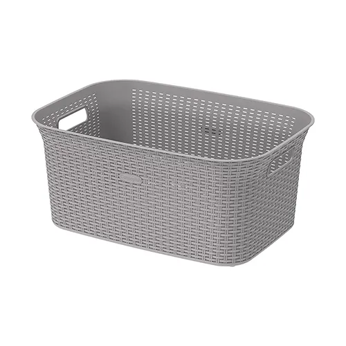 BASKET LAUNDRY DARK BROWN/GREY COSMOPLAST 50L (PC)