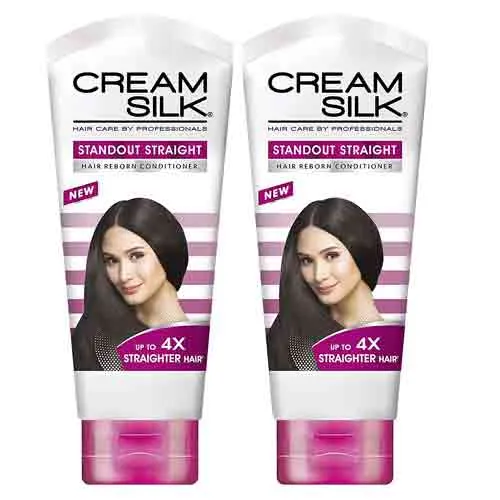CONDITIONER STANDOUT STRAIGHT CREAM SILK ( 2 X 180 ML )
