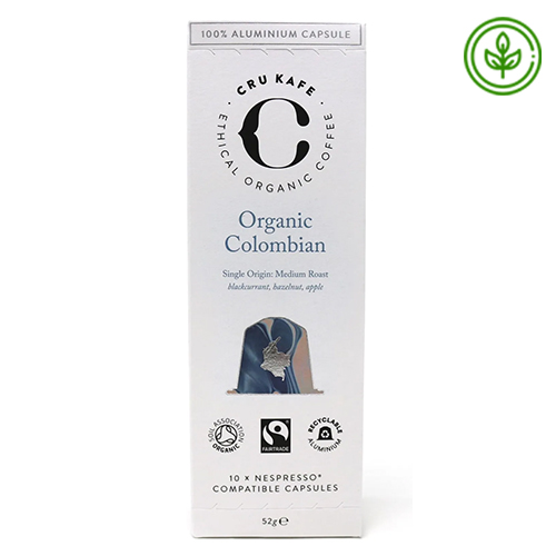  Cru Kafe Organic Colombian Organic Coffee Nespresso 10 x 52 g