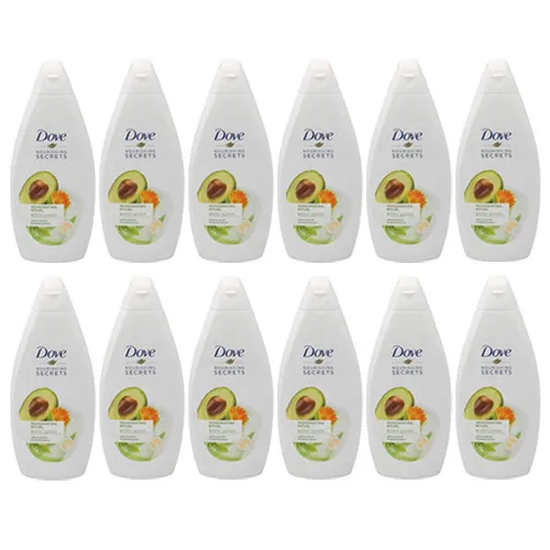 Dove Nourishing Secrets Invigorating Ritual Body Wash, Avocado Oil & Calendula Extract 12 X 500 ml