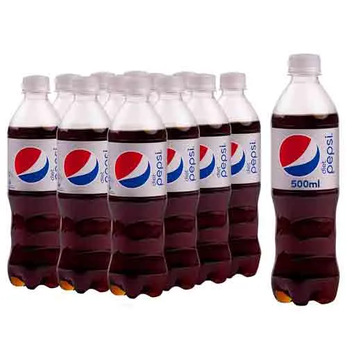 PEPSI DIET PET BOTTLE ( 12 X 500 ML )