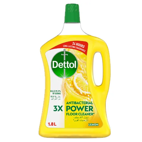 FLOOR CLEANER ANTIBACTERIAL POWER 3X  LEMON DETTOL ( 1.8 LTR )