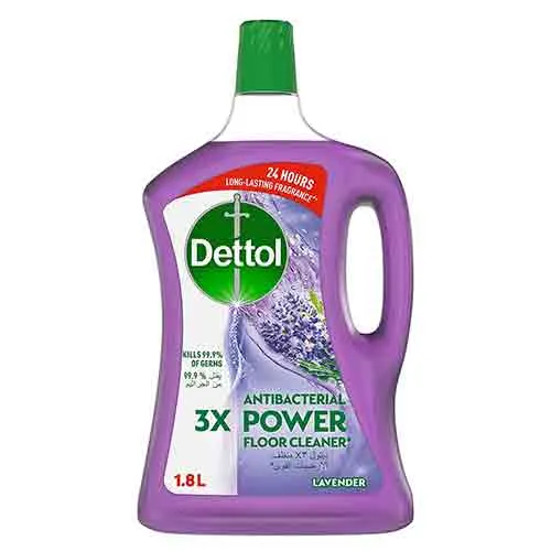 FLOOR CLEANER ANTIBACTERIAL POWER 3X LAVENDER DETTOL (1.8 LTR)