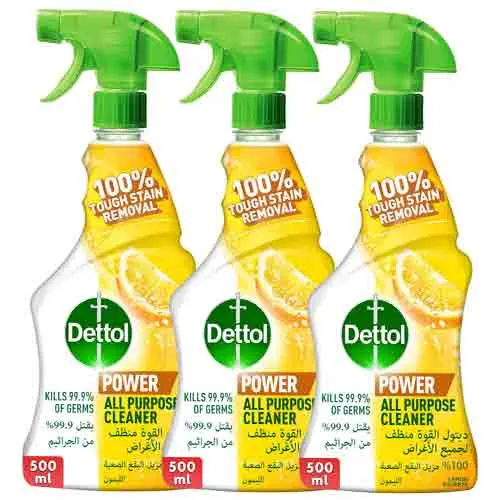 ALL PURPOSE POWER CLEANER DETTOL ( 3 X 500 ml )