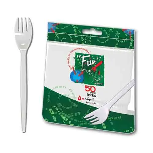 DISPOSABLE FORK PLASTIC HOT PACK ( 50 PCS )