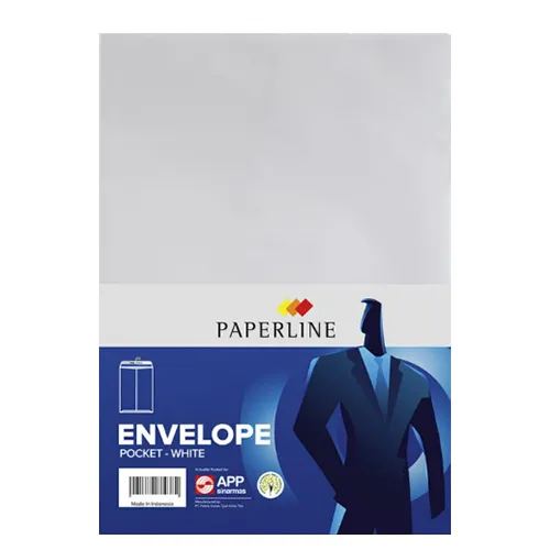 ENVELOP WHITE 305 MM X 254 MM POTRAIT PAPERLINE ( 50 PCS )