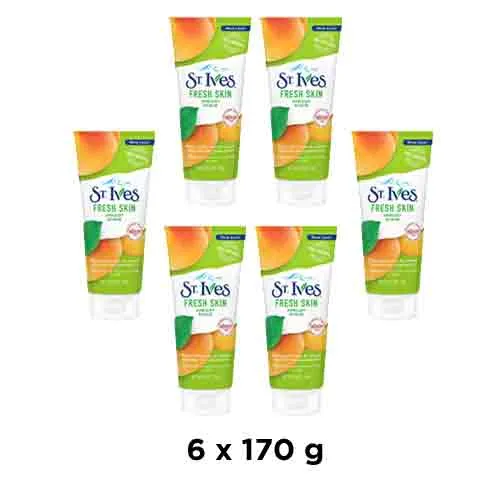 FACE SCRUB FRESH SKIN APRICOT ST.IVES (6 x 170 gm)