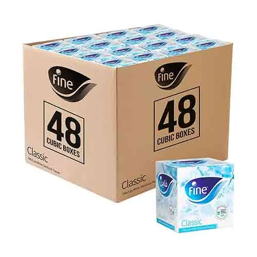 TISSUE FACIAL SQ FINE 100 X 2 PLY ( 1 X 48 PC )